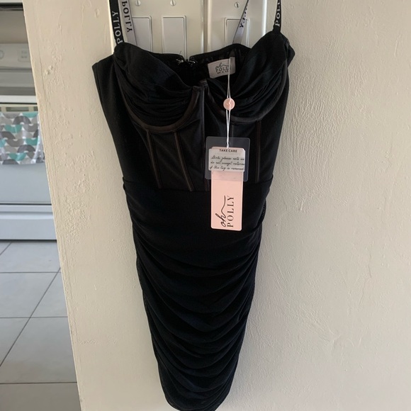 Oh Polly black corset mini dress - Picture 2 of 3